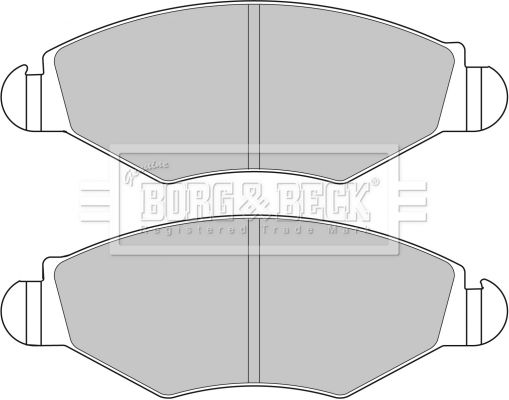 BORG & BECK Комплект тормозных колодок, дисковый тормоз BBP1762